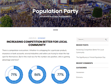 Tablet Screenshot of populationparty.org.au